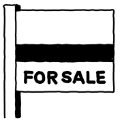 for sale sign illustration