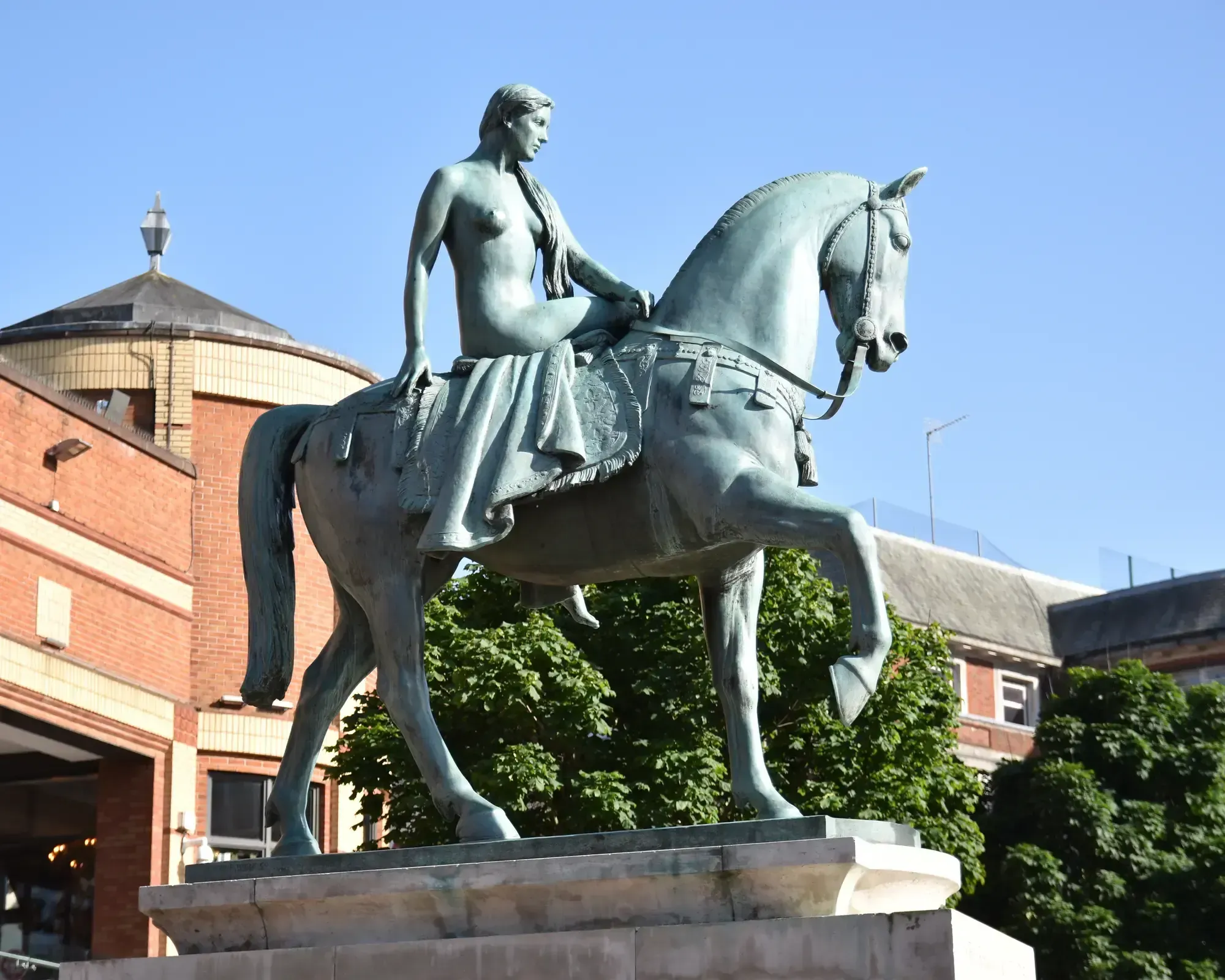 Statue of Lady Godiva in Coventry city centre